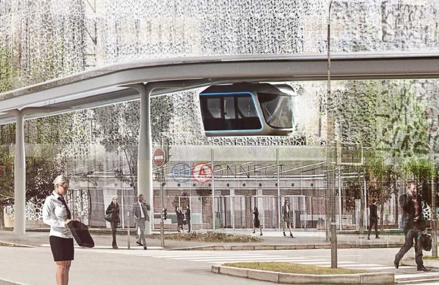 L’aérotrain est de retour : la ville de Saint-Quentin-en-Yvelines envisage une sorte de tramway suspendu